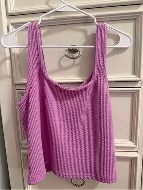 saltwater LUXE Ribbed Tank Top in Lavender